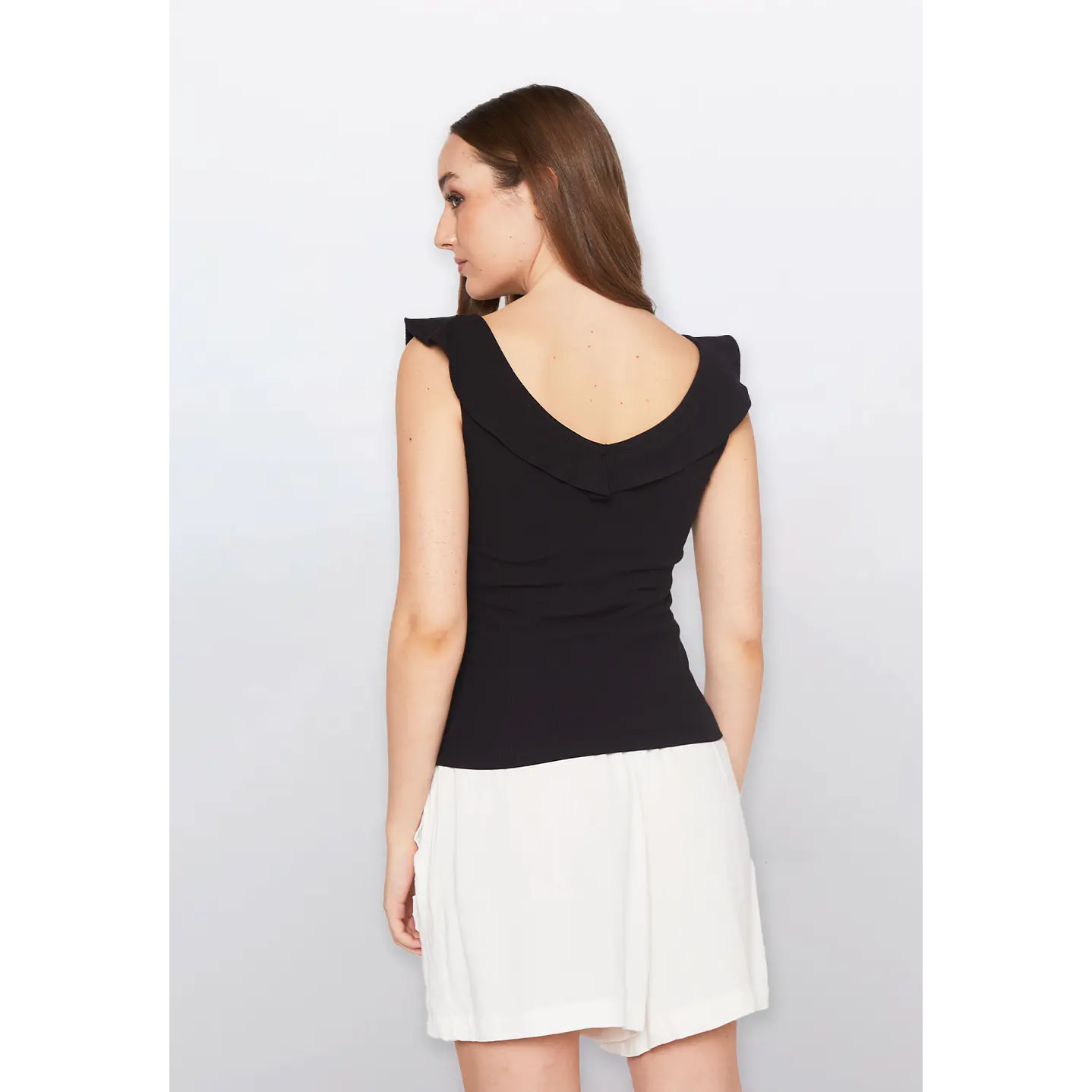 Polera Mujer Sin Mangas Negro Familyshop 3