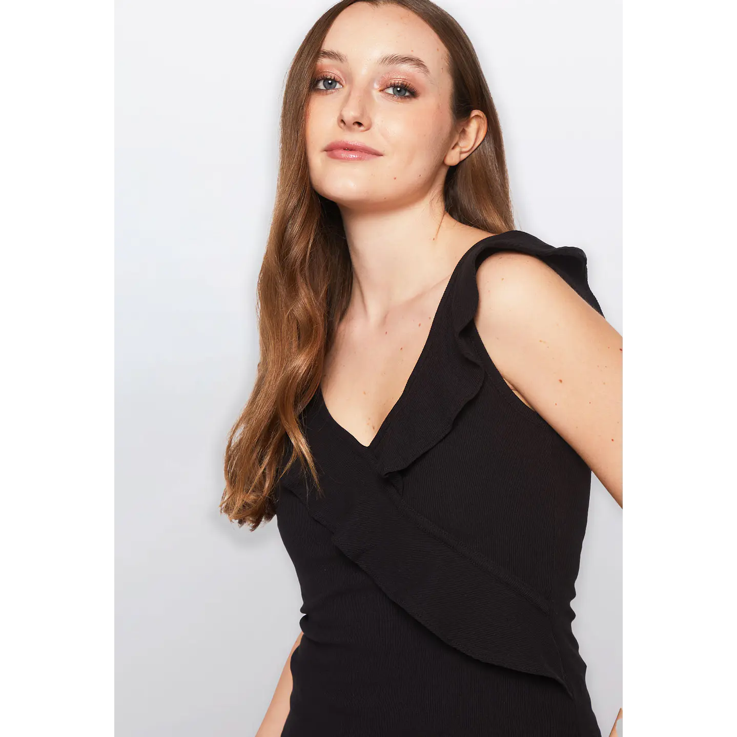 Polera Mujer Sin Mangas Negro Familyshop 4