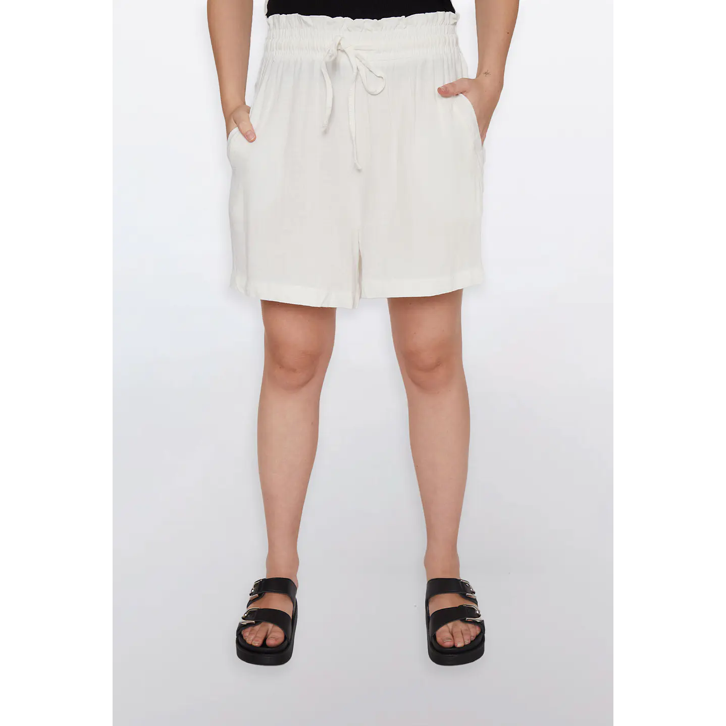 Short Mujer Chic Lino Crudo Familyshop 1