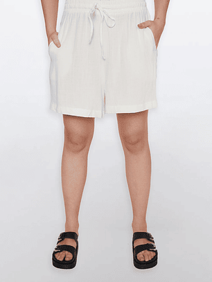 Short Mujer Chic Lino Crudo Familyshop