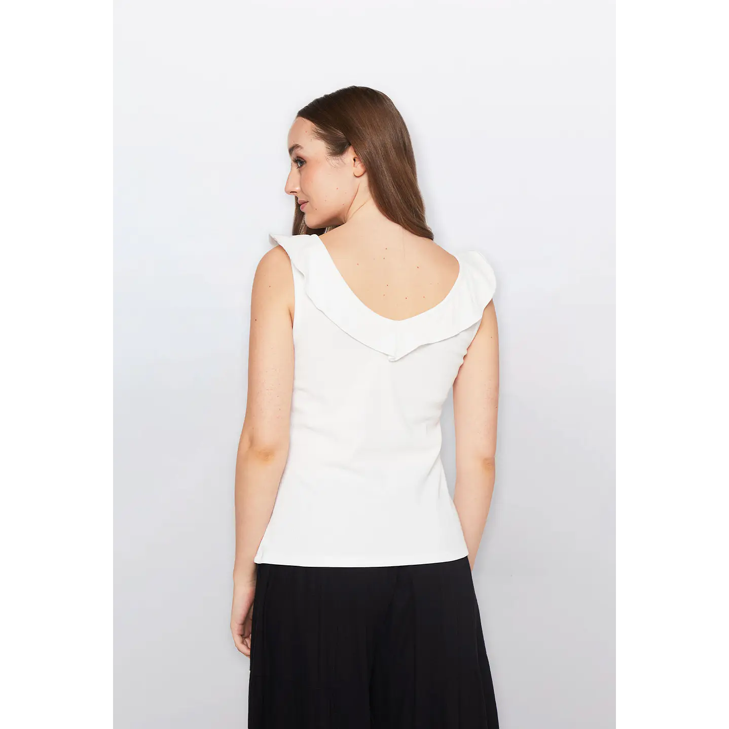 Polera Mujer Sin Mangas Crudo Familyshop 3