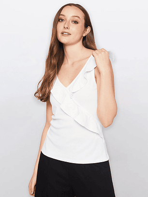 Polera Mujer Sin Mangas Crudo Familyshop