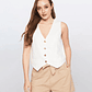 Vest Mujer Lino Crudo Familyshop - Miniatura 1