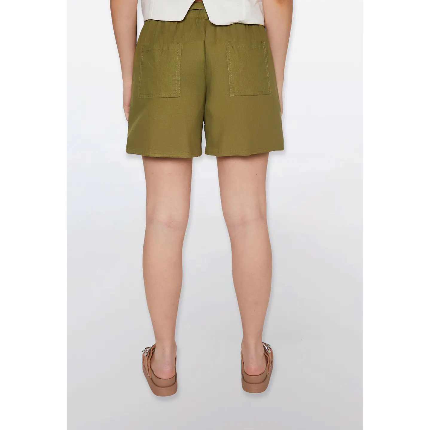 Short Mujer Tiro Alto Verde Familyshop 3