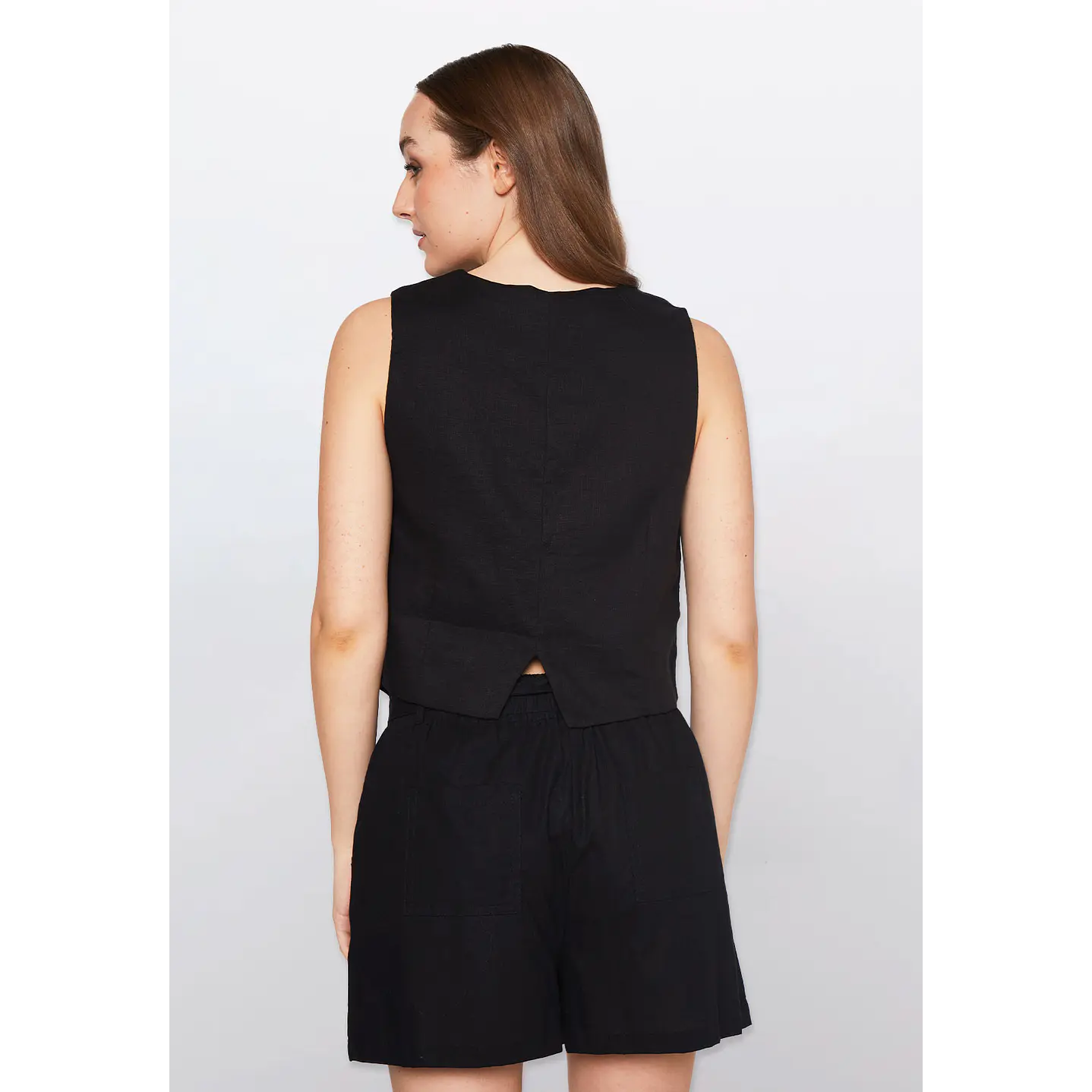 Vest Mujer Sin Mangas Negro Familyshop 3