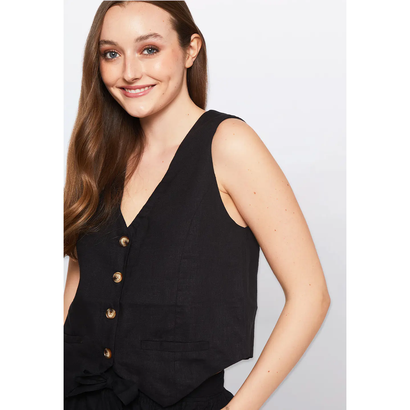 Vest Mujer Sin Mangas Negro Familyshop 4