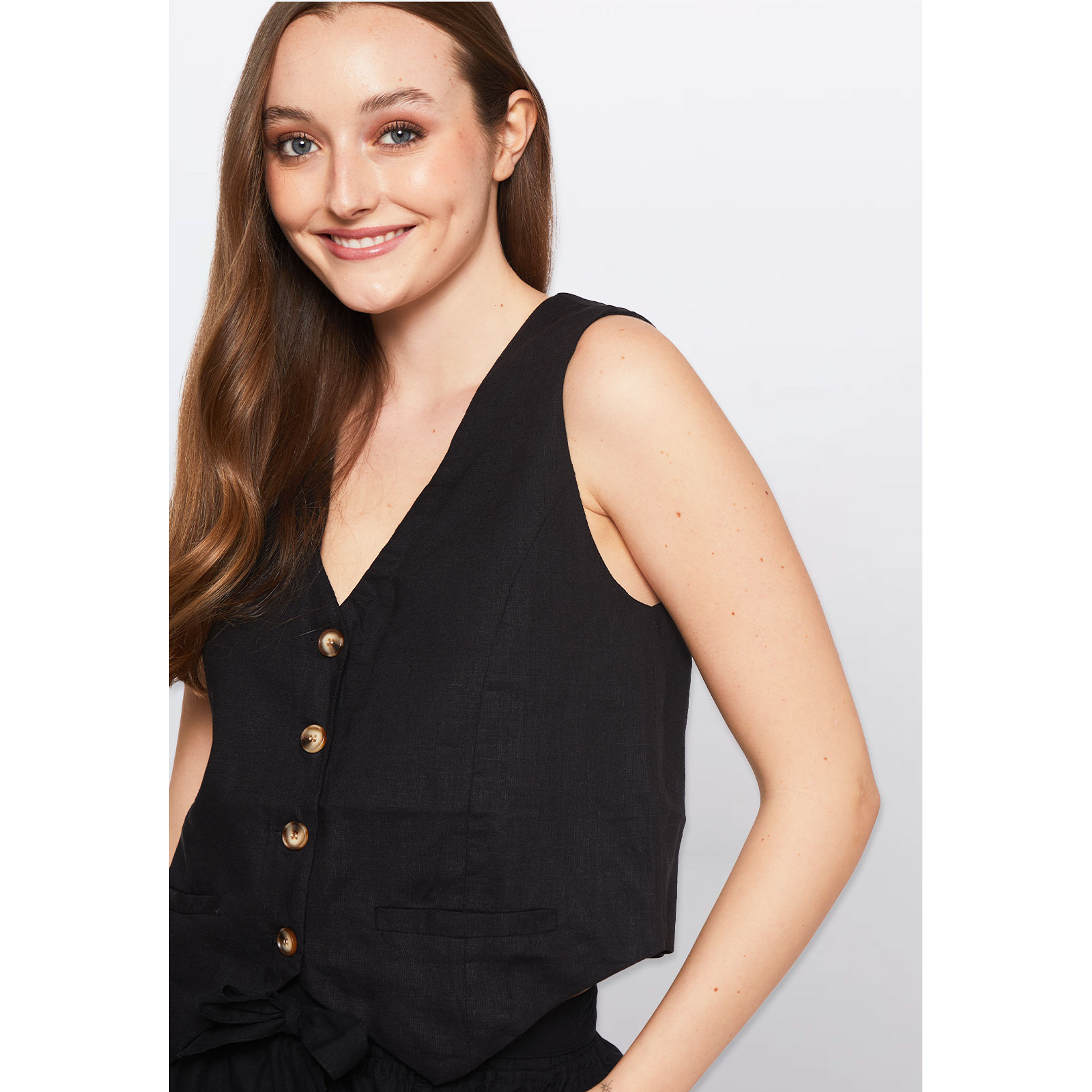 Vest Mujer Sin Mangas Negro Familyshop 4