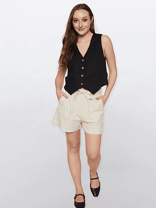 Short Mujer Tiro Alto Crudo Familyshop