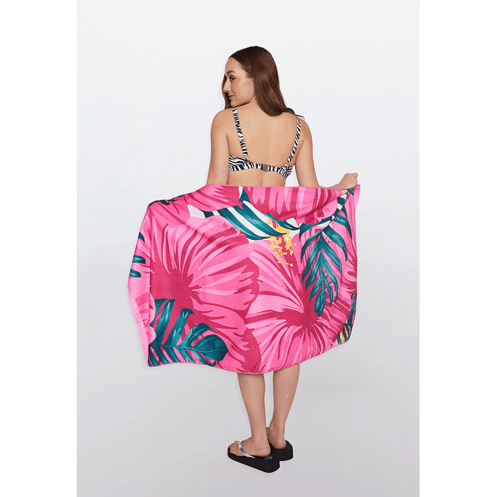 Toalla Flores Mujer Rosado Familyshop 1