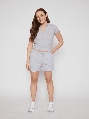 Short Mujer Sport Gris Familyshop