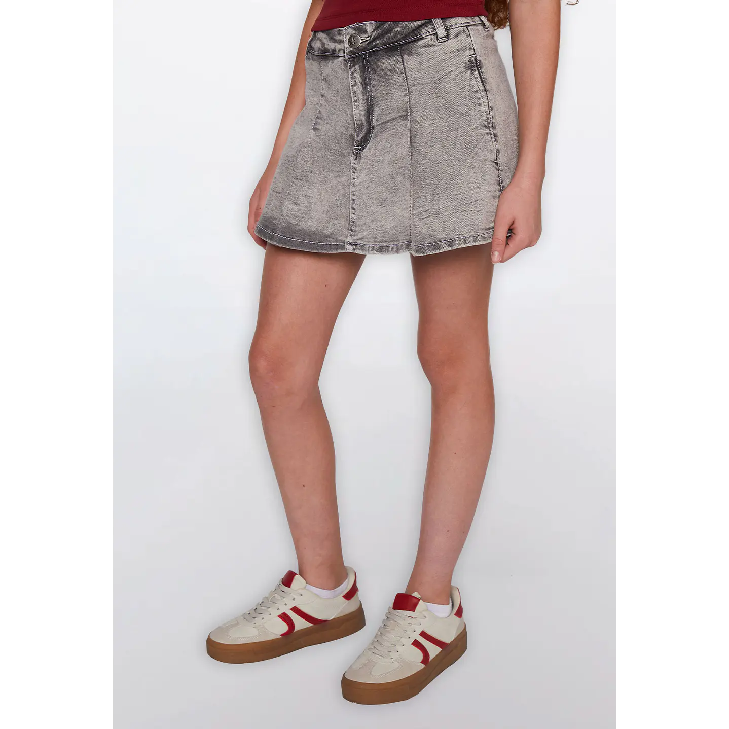 Faldas Lola Skort Tablas Gris Familyshop 1
