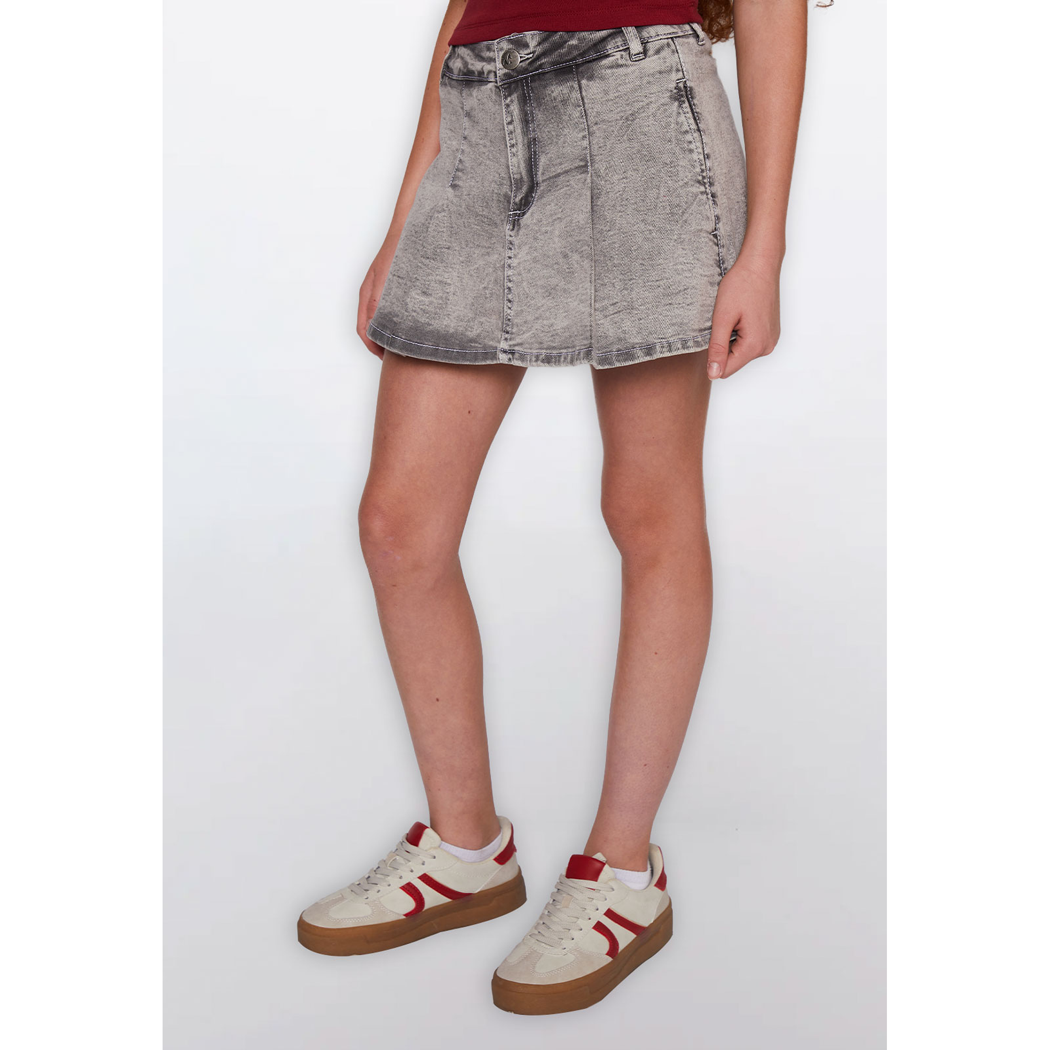 Faldas Lola Skort Tablas Gris Familyshop 1