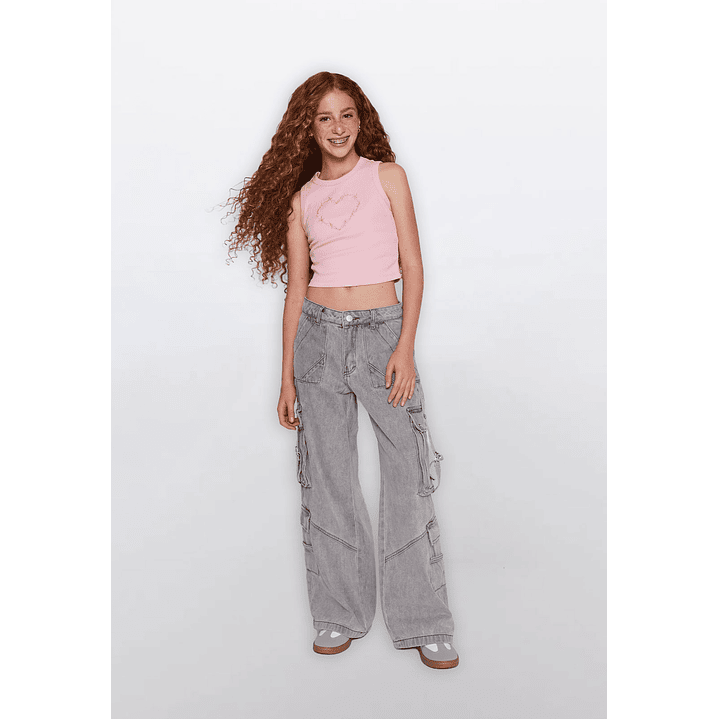 Polera Lola Sin Mangas Rosado Familyshop 2