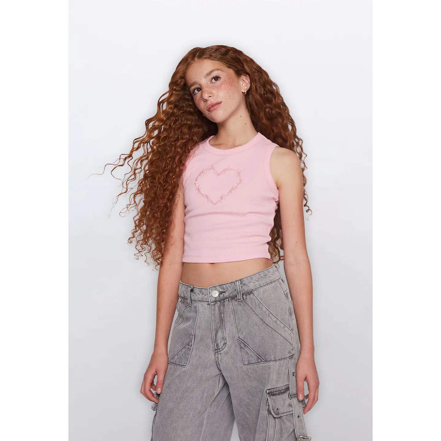 Polera Lola Sin Mangas Rosado Familyshop 1