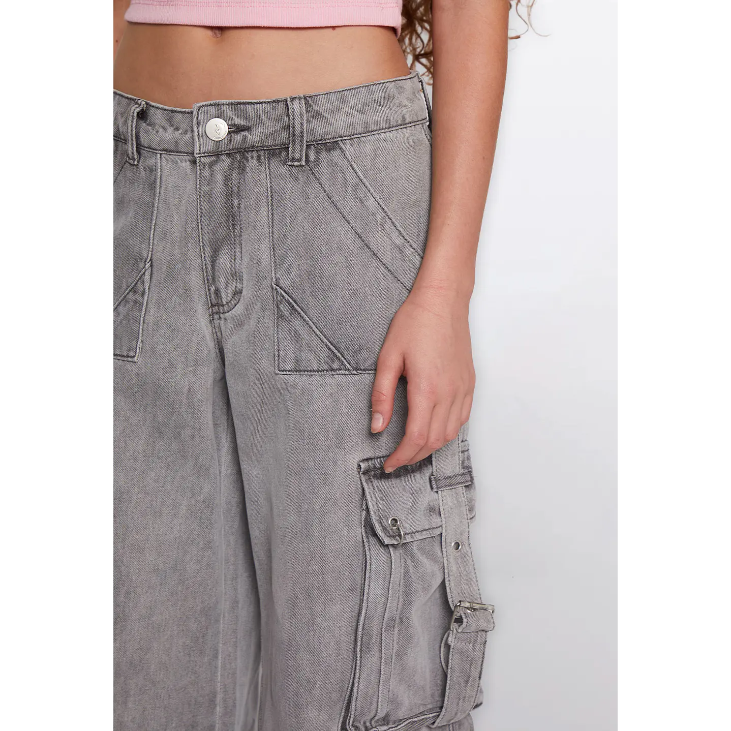 Jeans Lola Cargo Gris Familyshop 3
