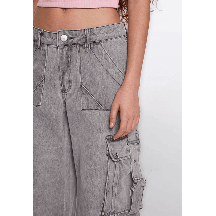 Jeans Lola Cargo Gris Familyshop 3