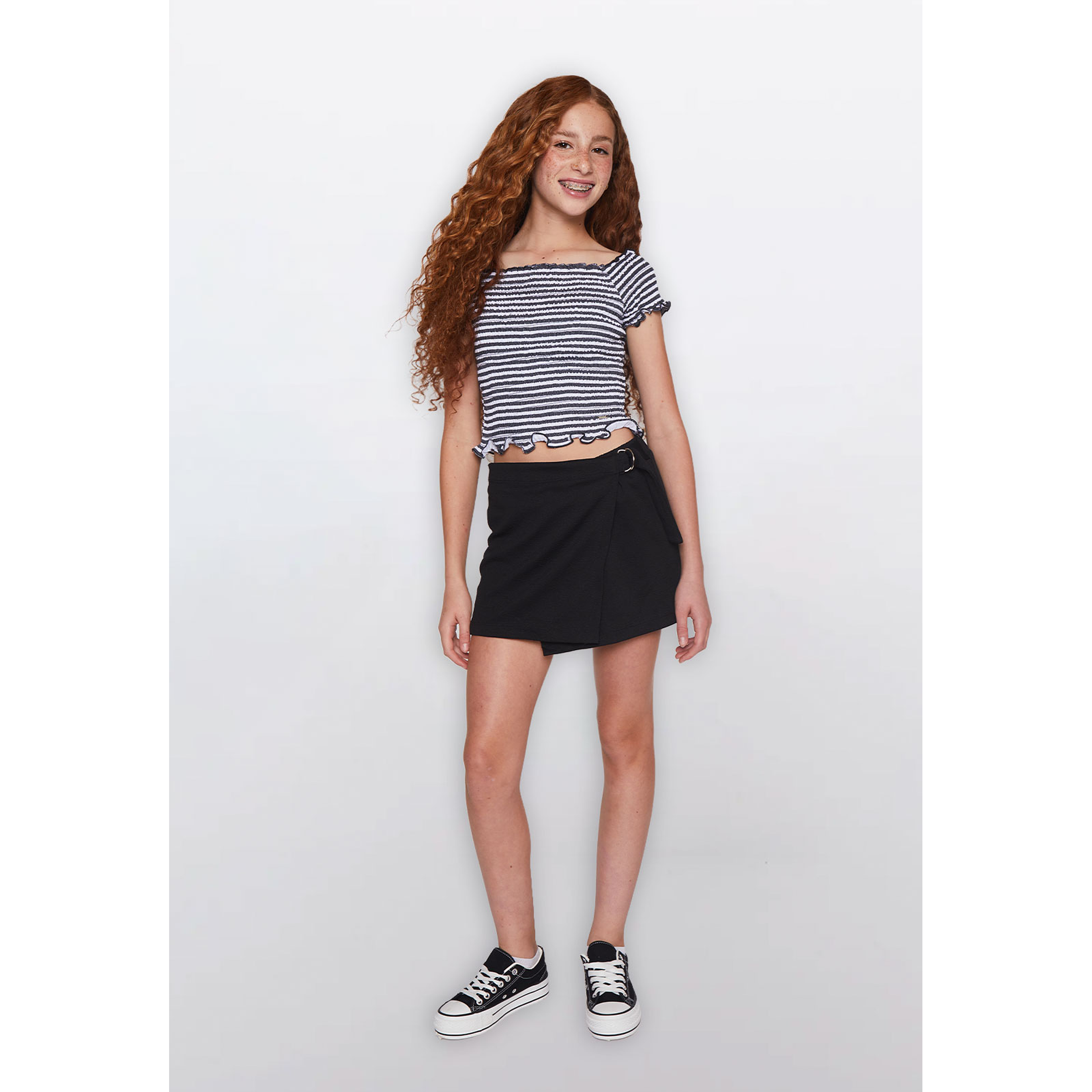 Faldas Lola Skort Argola Negro Familyshop 2