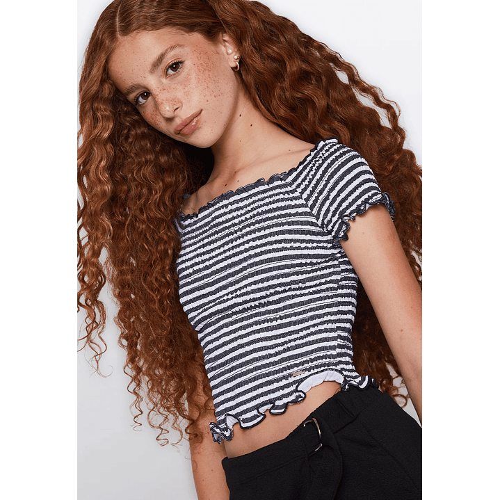 Polera Lola Hombro Descubierto Negro Familyshop 3