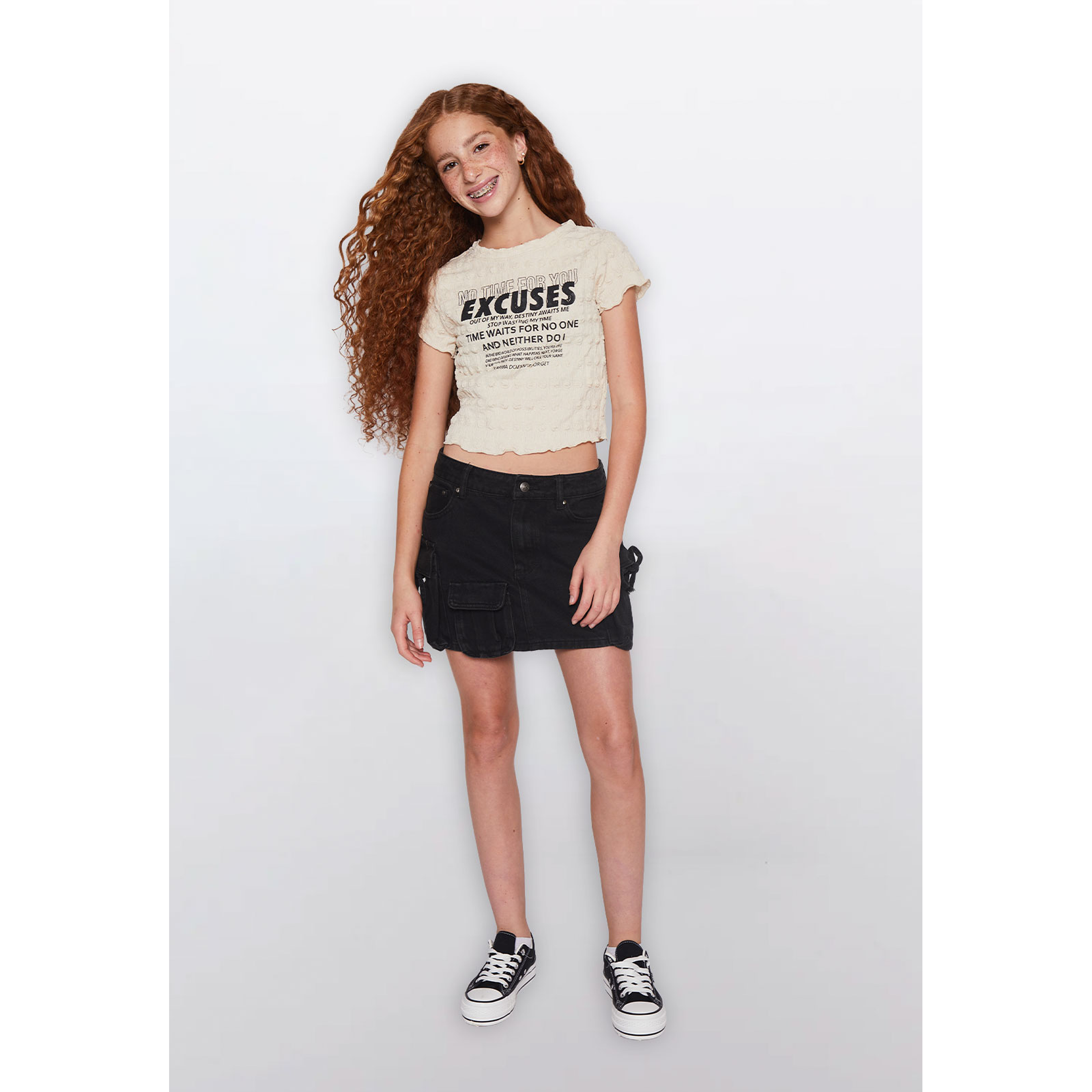 Polera Lola Textura Beige Familyshop 2