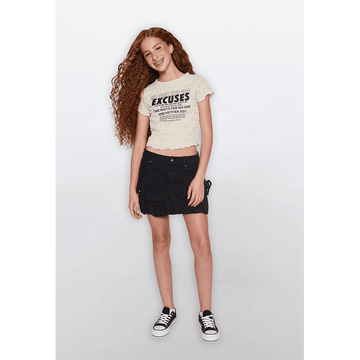 Polera Lola Textura Beige Familyshop 2