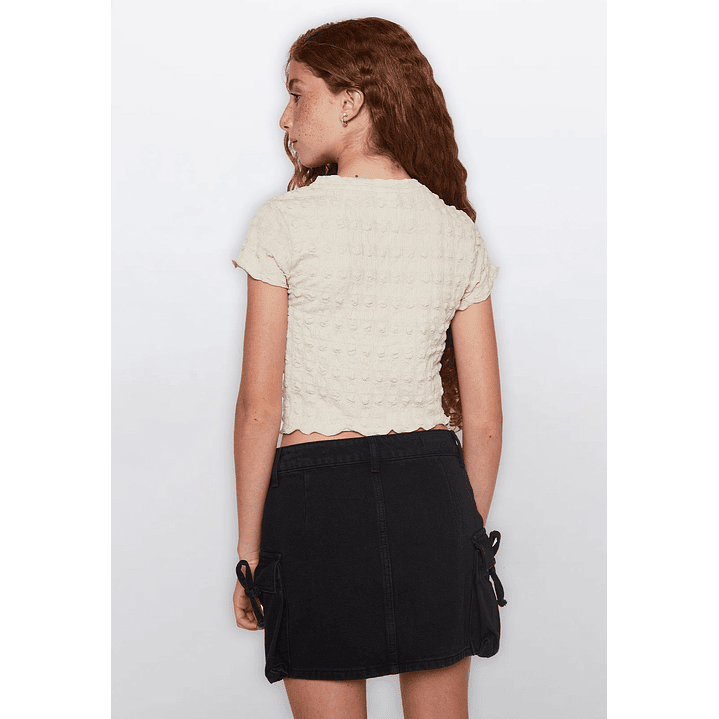 Polera Lola Textura Beige Familyshop 4