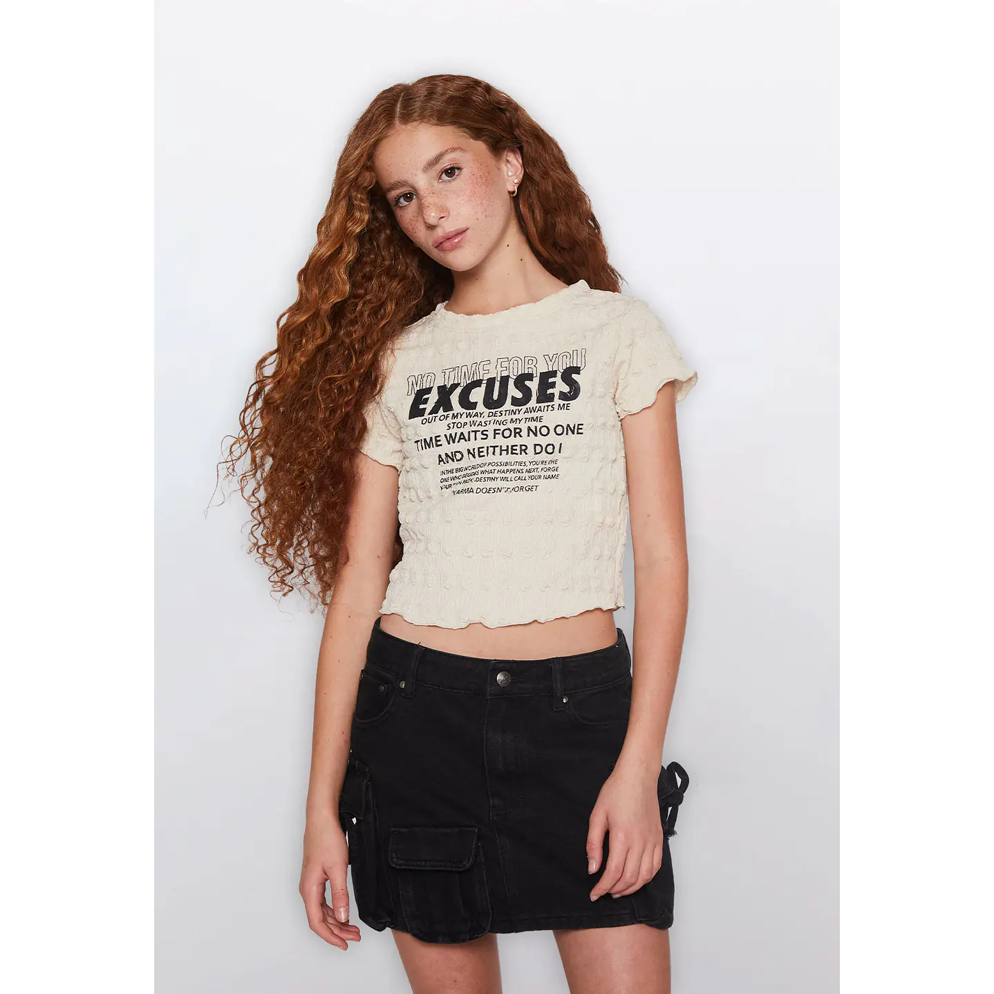 Polera Lola Textura Beige Familyshop 1
