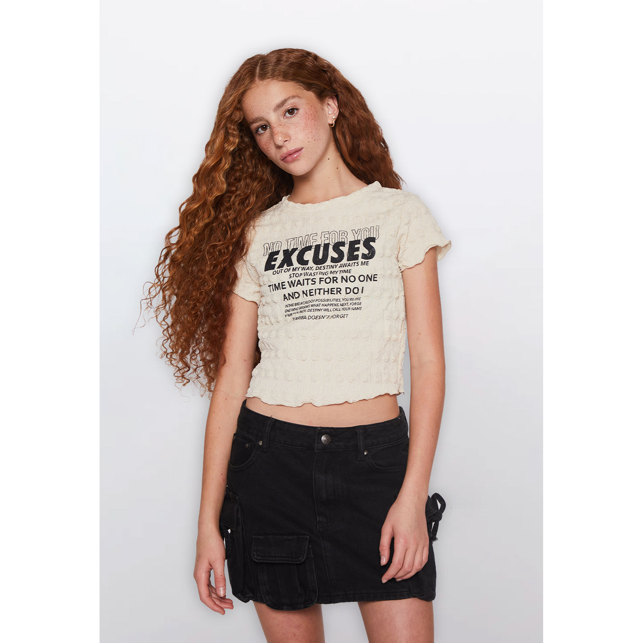 Polera Lola Textura Beige Familyshop 1