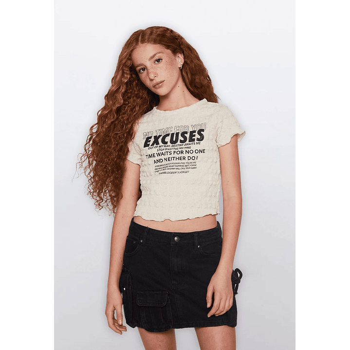 Polera Lola Textura Beige Familyshop 1