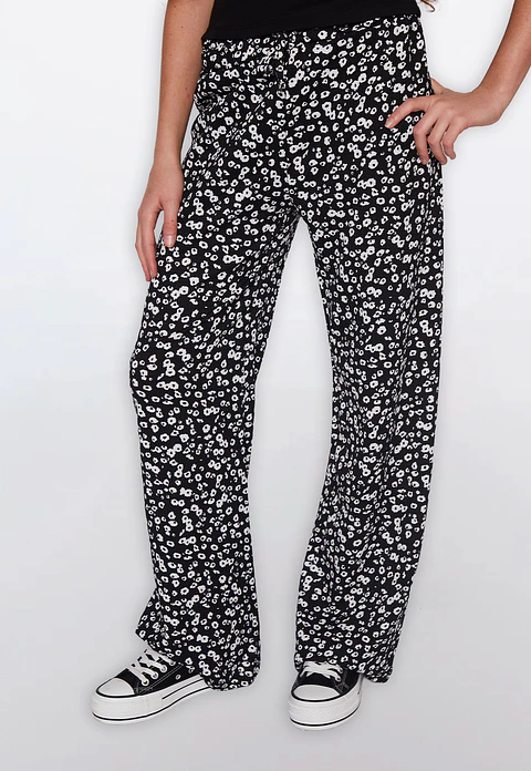 Pantalón Lola Wide Leg Negro Familyshop