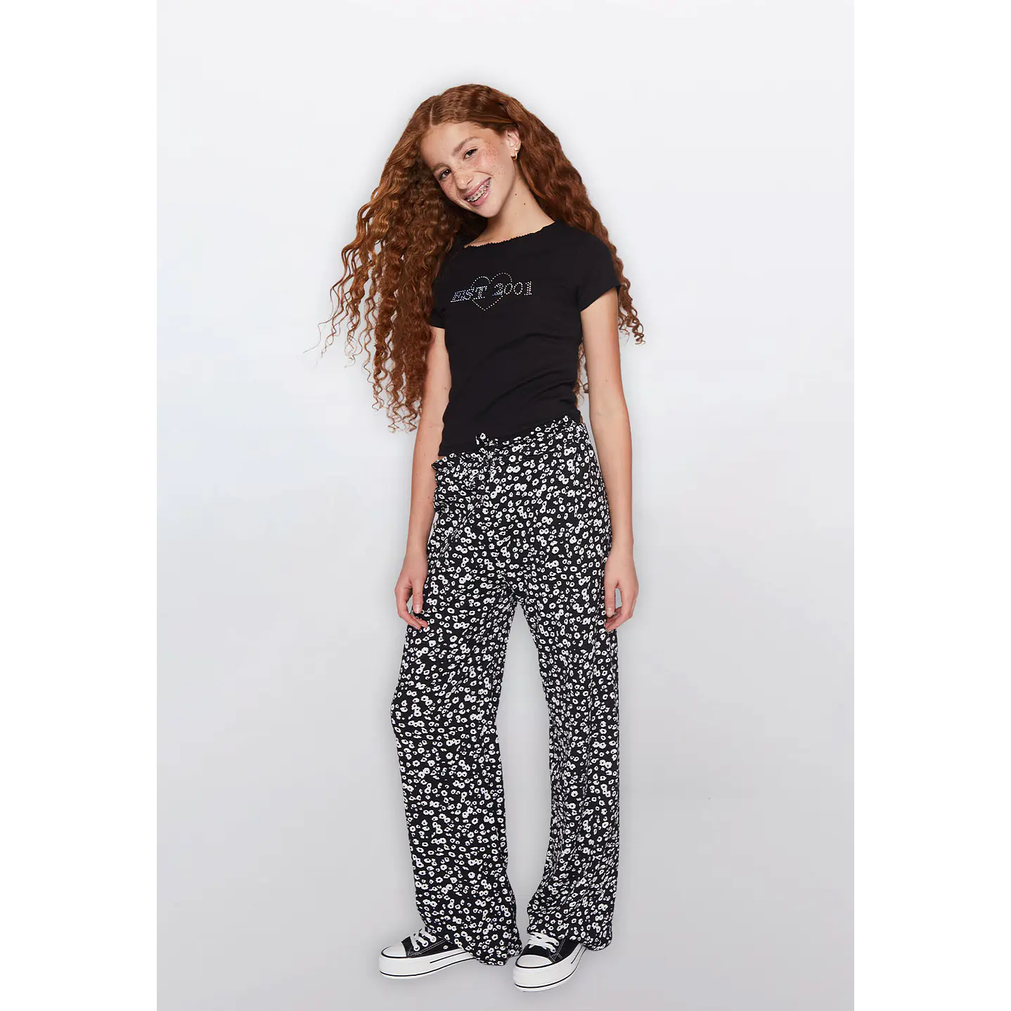 Polera Lola Strass Moda Negro Familyshop 2