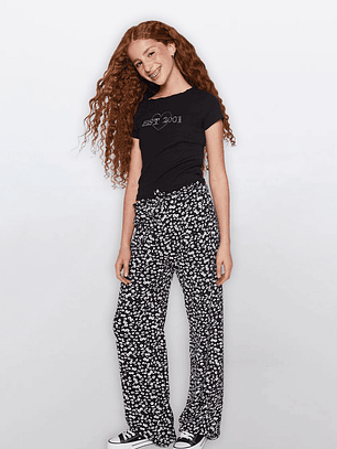 Polera Lola Strass Moda Negro Familyshop