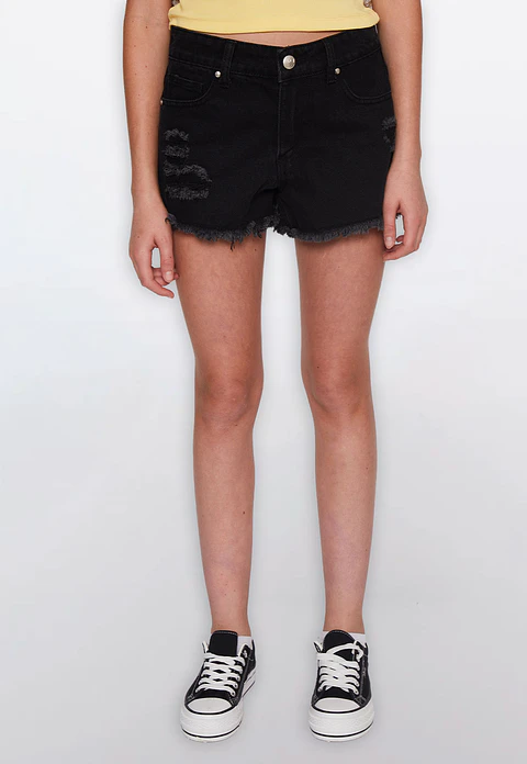 Short Lola Flecos Negro Familyshop