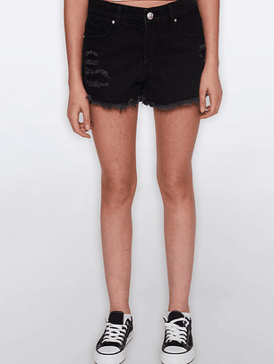 Short Lola Flecos Negro Familyshop