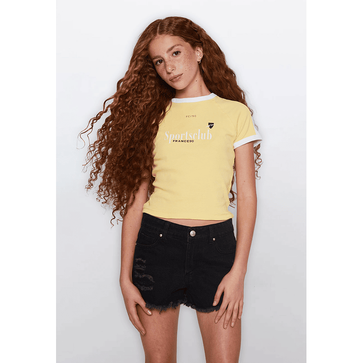 Polera Lola Sport Preppy Amarillo Familyshop 1