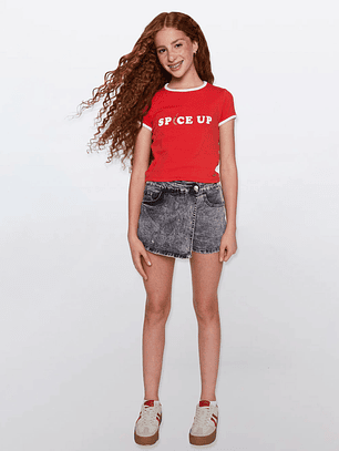 Faldas Lola Skort Denim Gris Familyshop