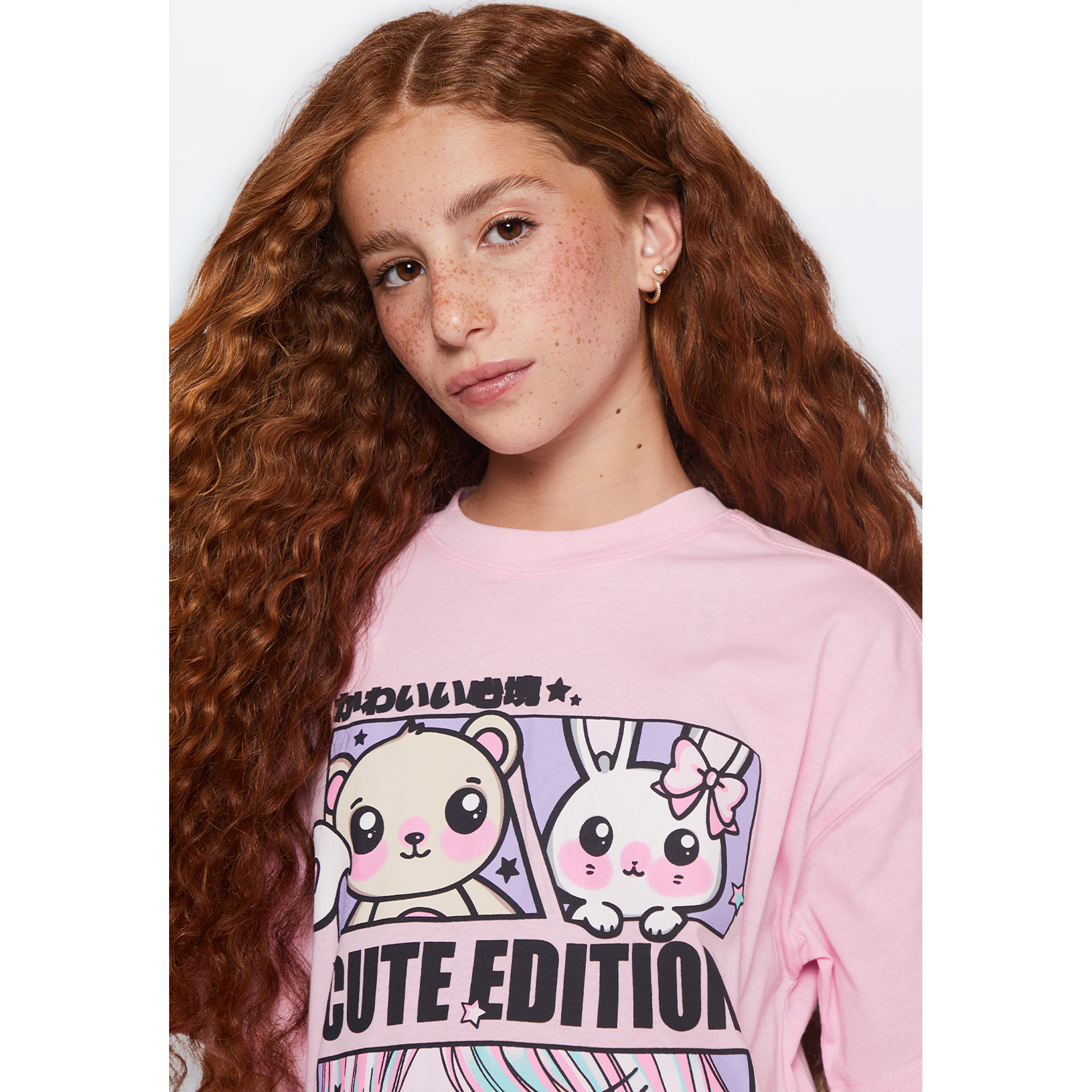 Polera Lola Anime Rosado Familyshop 3