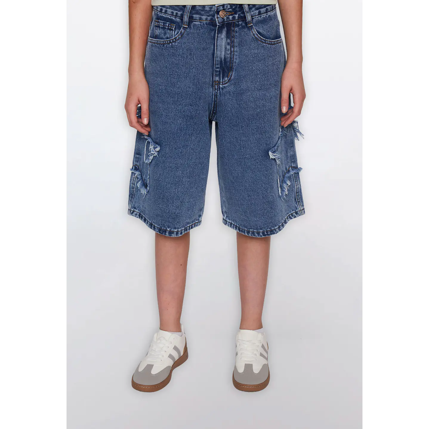 Short Lola Pretina Elástica Azul Familyshop 1