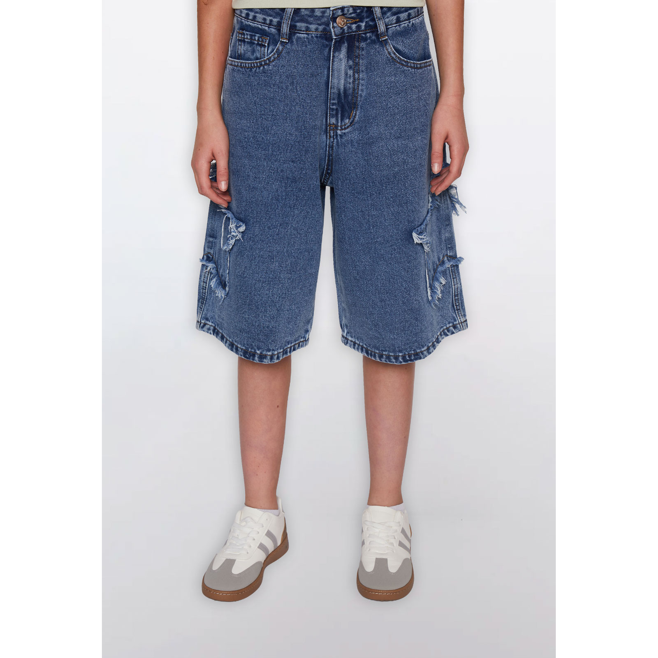 Short Lola Pretina Elástica Azul Familyshop 1