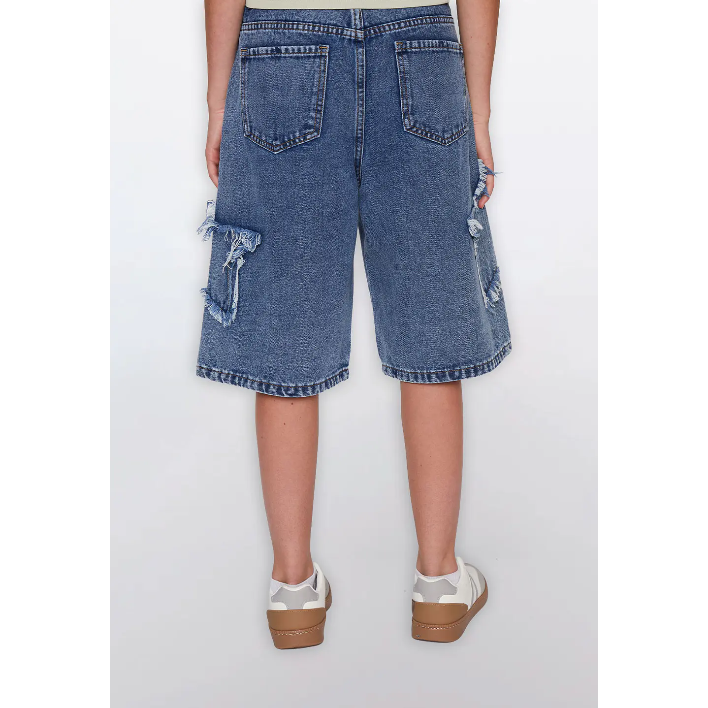 Short Lola Pretina Elástica Azul Familyshop 4