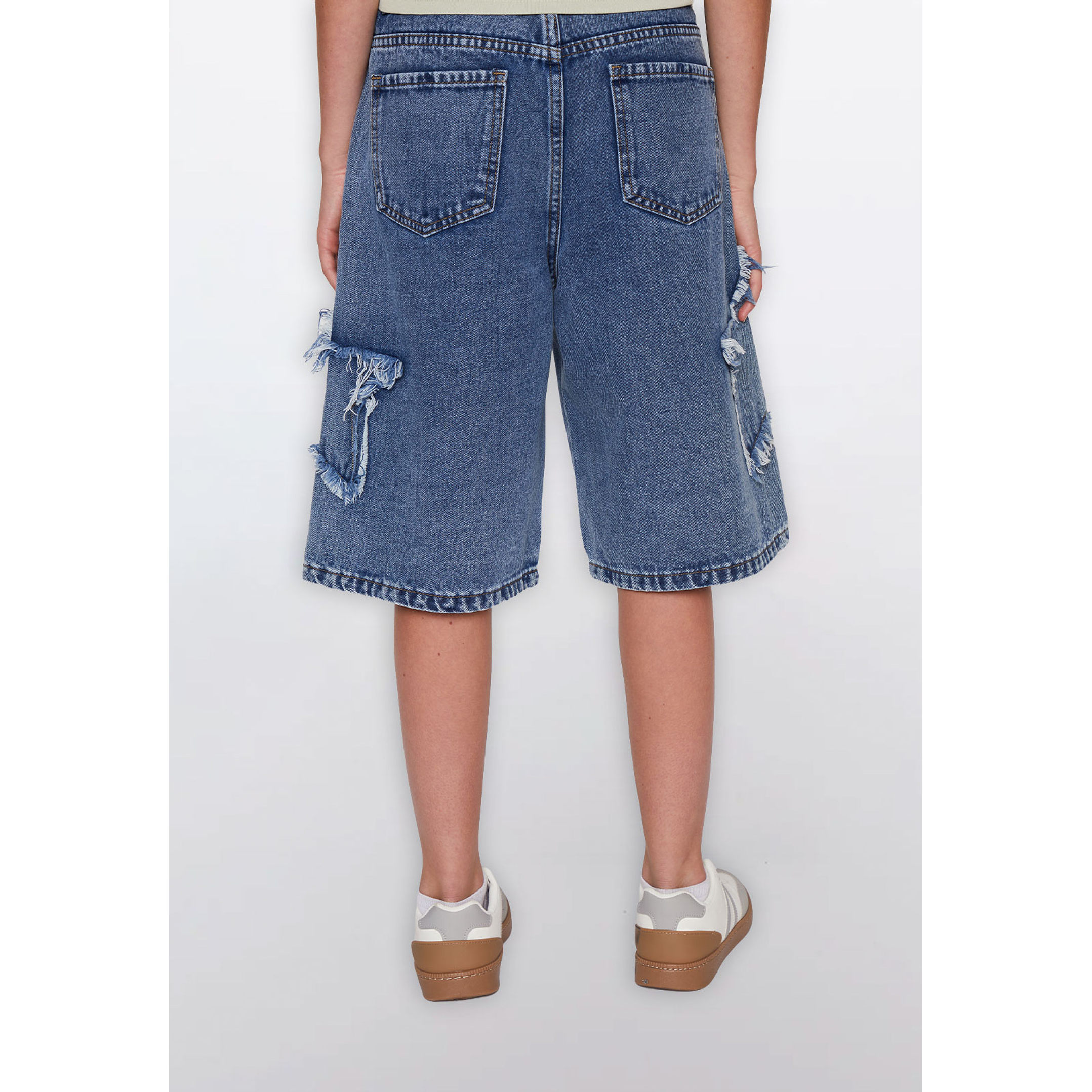 Short Lola Pretina Elástica Azul Familyshop 4