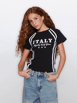 Polera Lola Italy Negro Familyshop