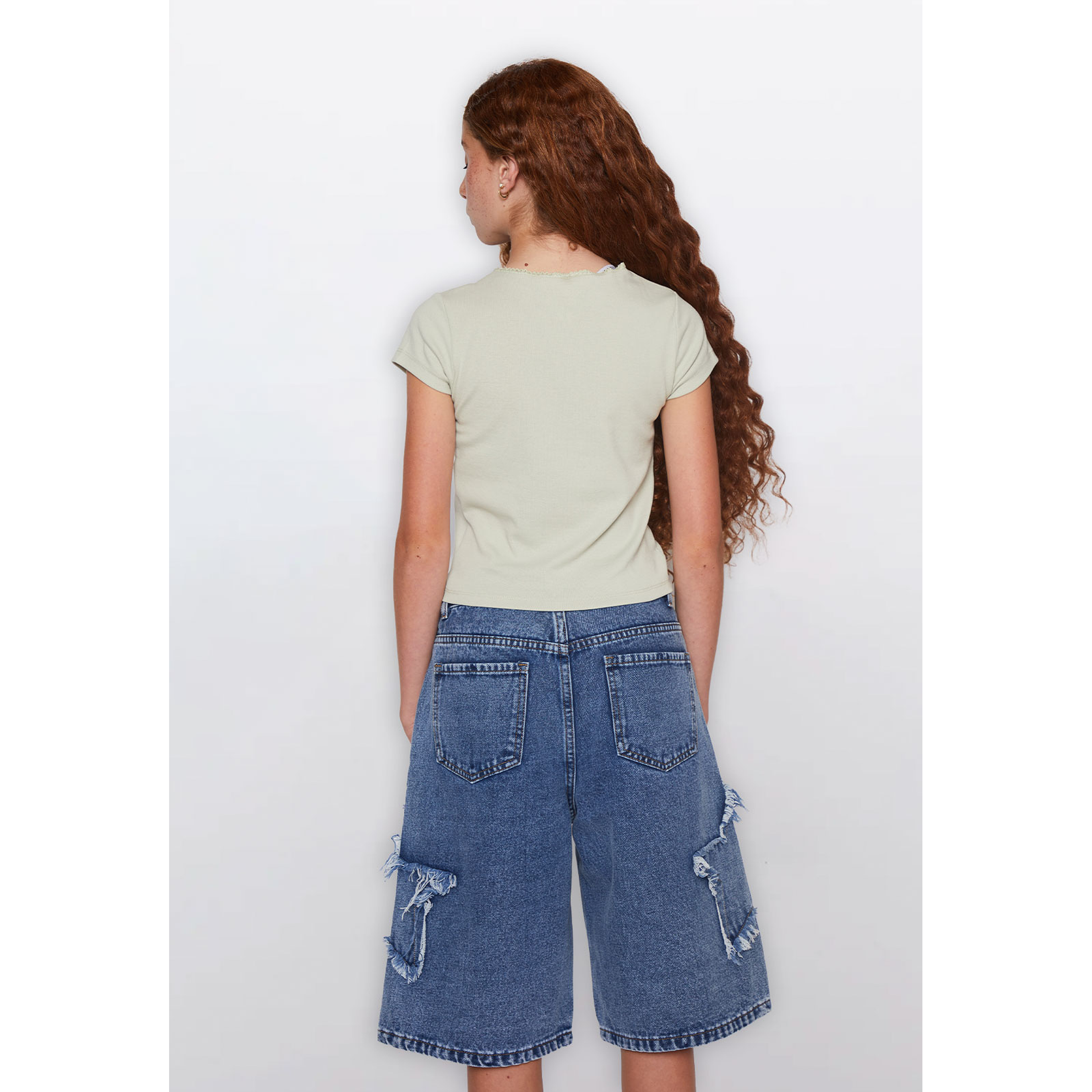 Polera Lola Strass Moda Verde Familyshop 4