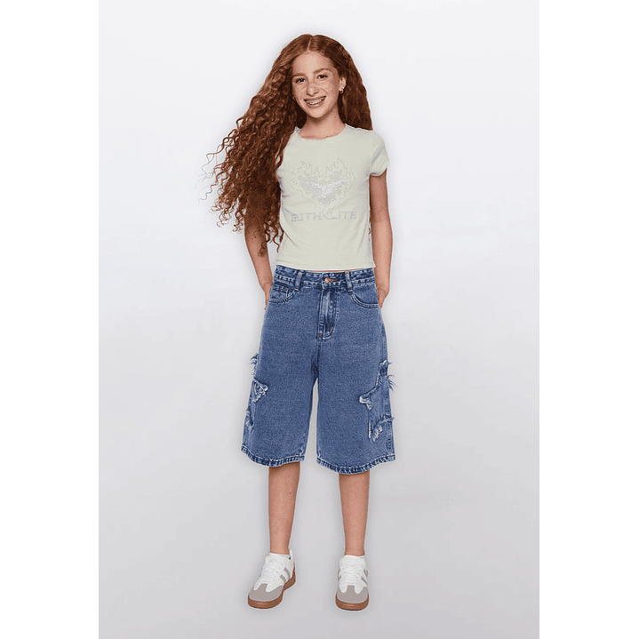 Polera Lola Strass Moda Verde Familyshop 2