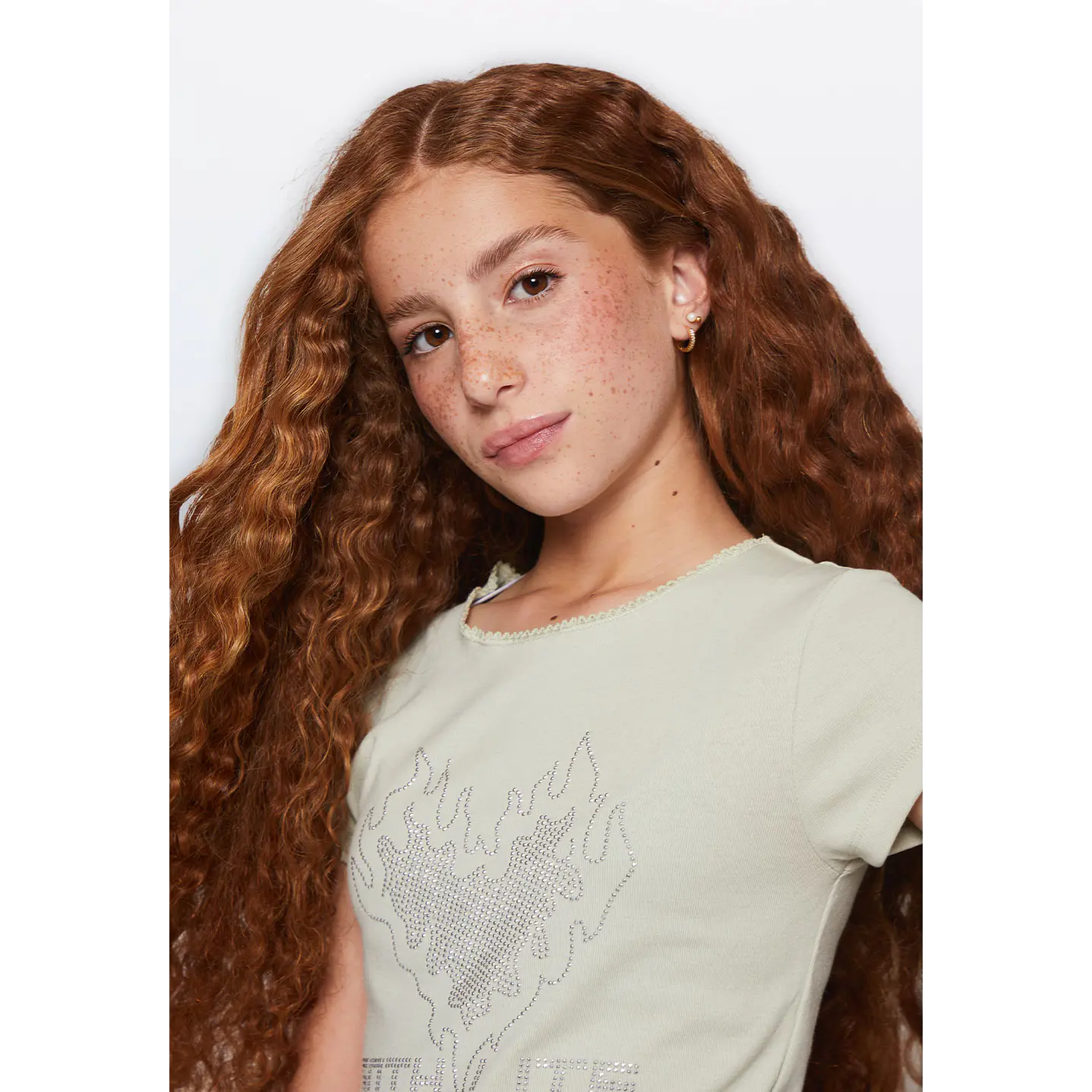 Polera Lola Strass Moda Verde Familyshop 3