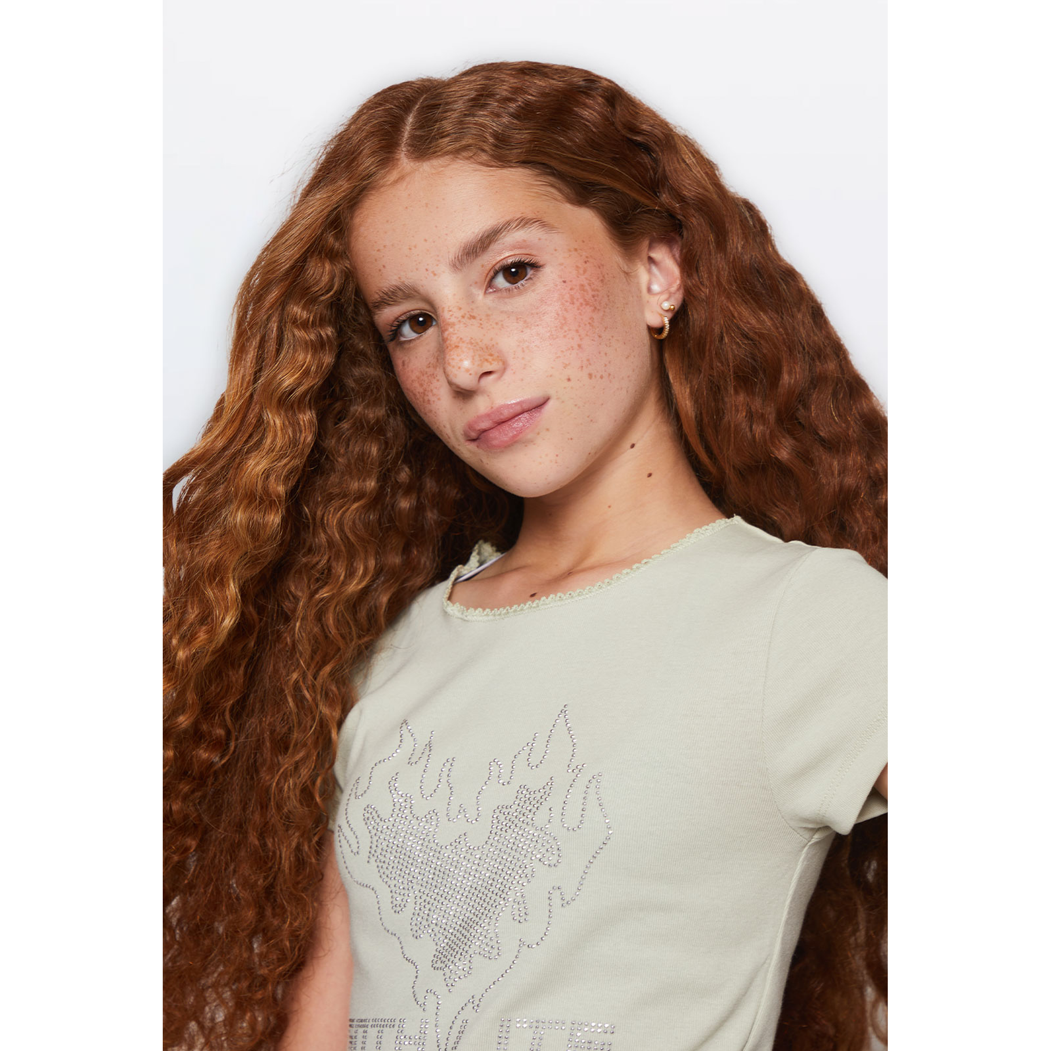 Polera Lola Strass Moda Verde Familyshop 3