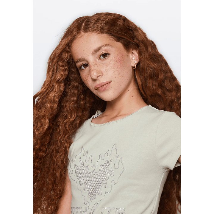 Polera Lola Strass Moda Verde Familyshop 3