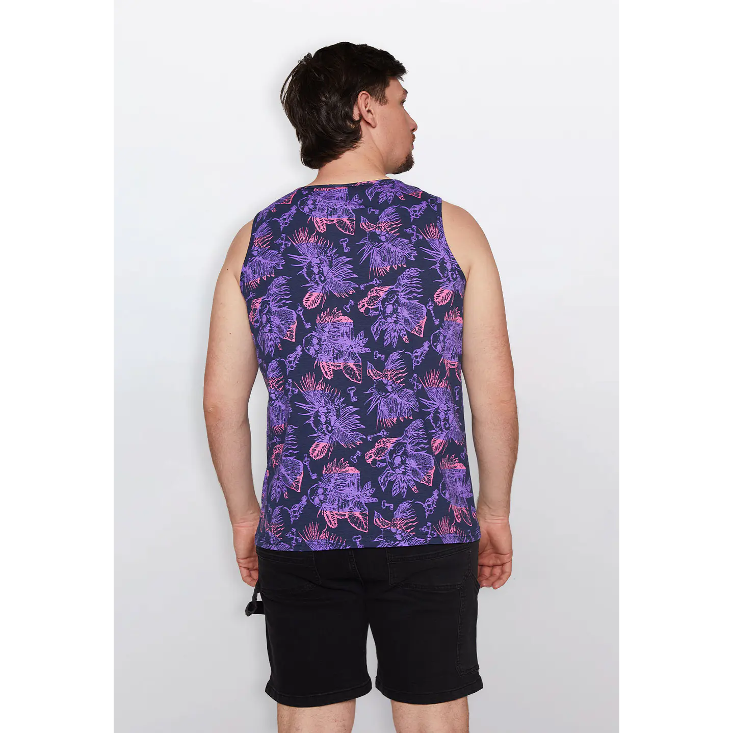 Polera Hombre Sin Mangas Lila Familyshop 3