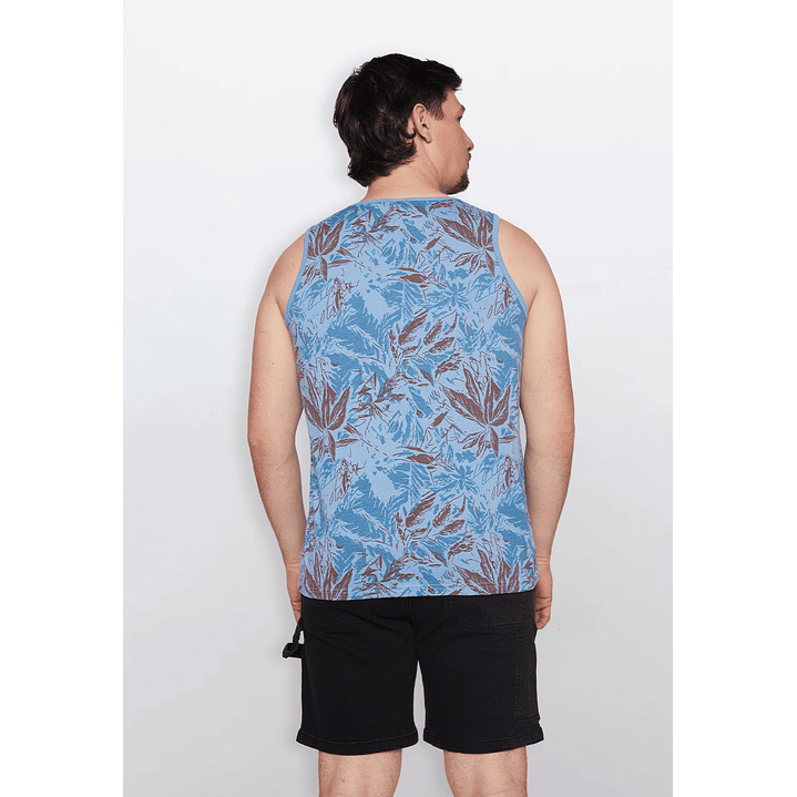 Polera Hombre Sin Mangas Celeste Familyshop 3