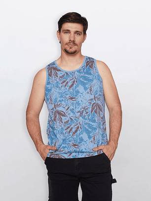 Polera Hombre Sin Mangas Celeste Familyshop
