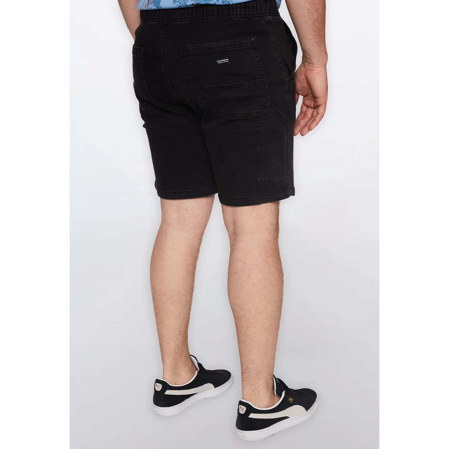 Bermuda Hombre Carpintero Elast Negro Familyshop 3
